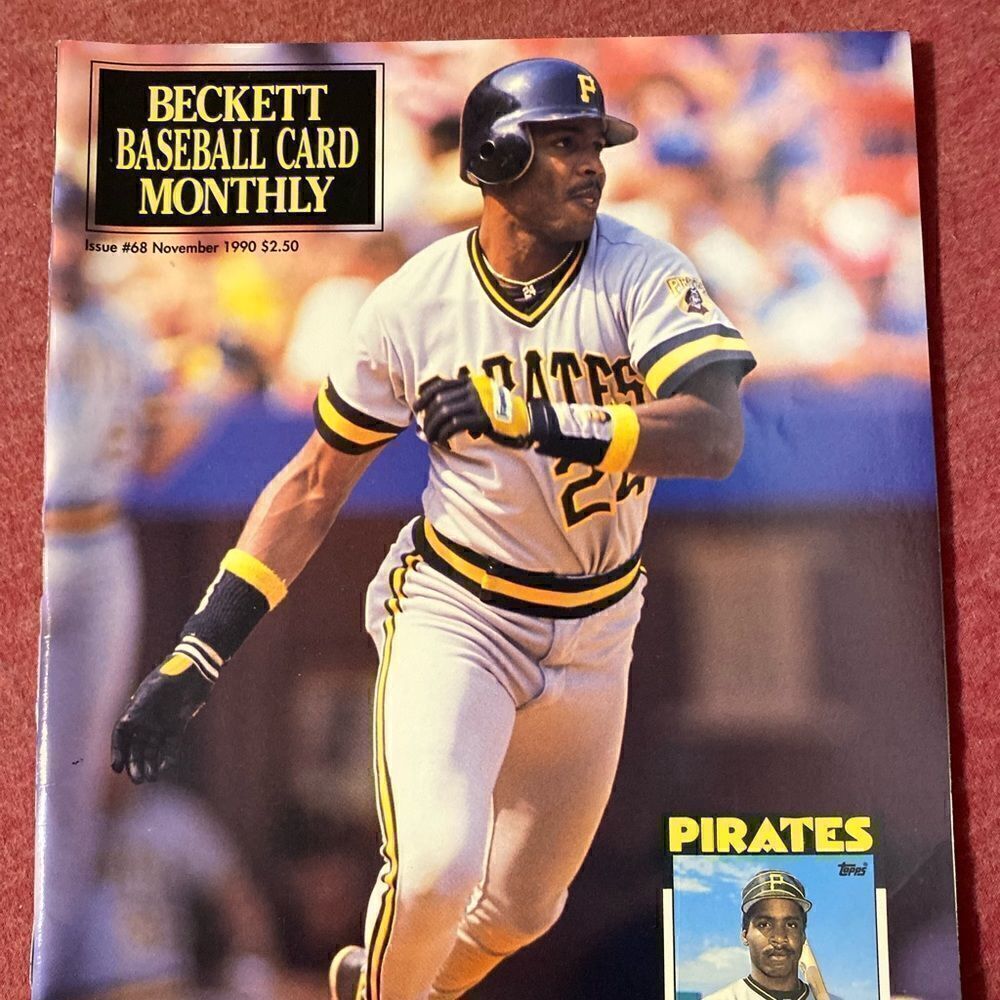 Vintage November 1990 issue 68 Barry Bonds beckett magazine